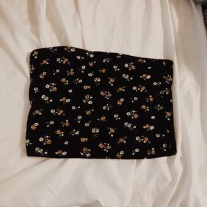 floral tube top hollister